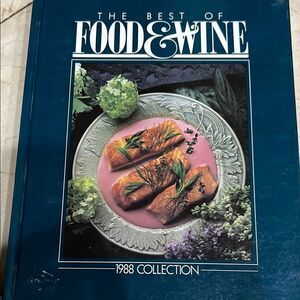 The Best of Food & Wine 1988 Collection Cookbook - Elegant Blue Cover